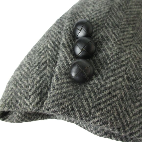 Imperial by Haggar 40 Men's Tweed Sport Coat Blazer Jacket Gray Herringbone Wool - Picture 5 of 8